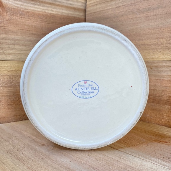 Vintage Cookie Jar 1986 HMK Auntie Em Collection Floral Flowers Basket - Picture 8 of 10